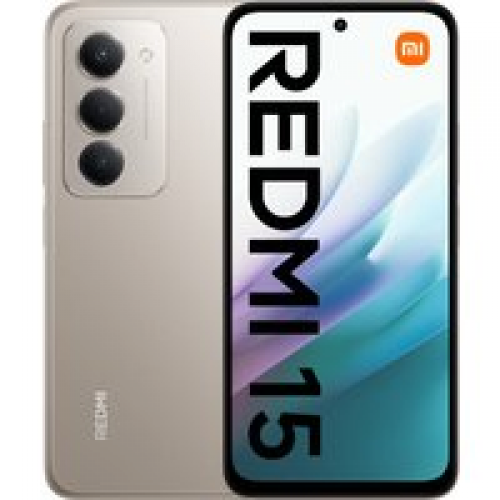 Телефон Xiaomi Redmi 15 4G 8GB/256GB международная версия (титановый) + наушники Xiaomi Redmi Buds 6 Active M2344E1 (черный) по акции