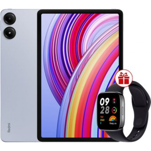 Планшет Xiaomi Redmi Pad Pro 8GB/256GB международная версия (голубой) + умные часы Xiaomi Redmi Watch 3 (черный) по акции