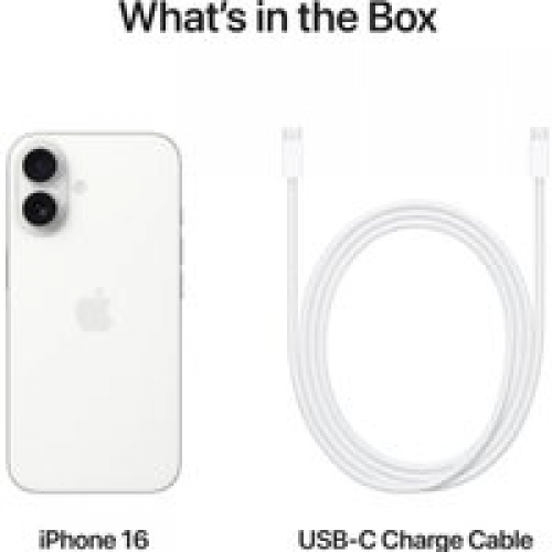 Телефон Apple iPhone 16 256GB (белый)