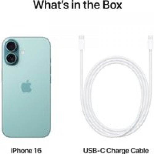 Телефон Apple iPhone 16 Dual eSim 128GB (бирюзовый)