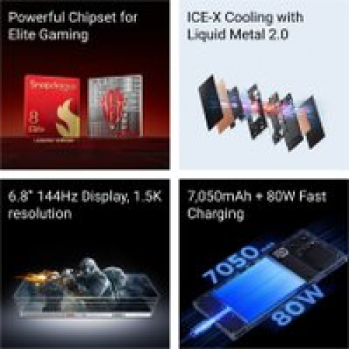 Телефон Nubia RedMagic 10S Pro NX789J 16GB/512GB международная версия (лунный свет)