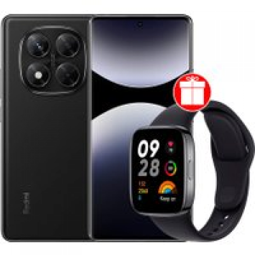Телефон Xiaomi Redmi Note 14 Pro 8GB/256GB международная версия (черный) + умные часы Xiaomi Redmi Watch 3 (черный) по акции