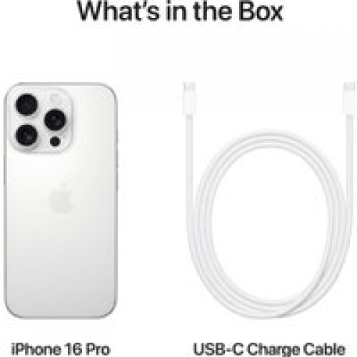 Телефон Apple iPhone 16 Pro Dual SIM 512GB (белый титан)