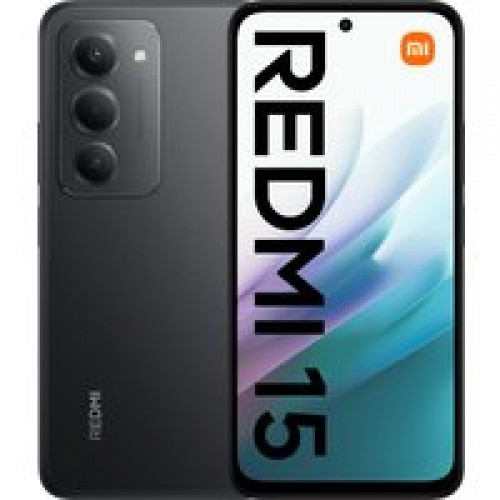 Телефон Xiaomi Redmi 15 4G 8GB/256GB международная версия (черный) + наушники Xiaomi Redmi Buds 6 Active M2344E1 (розовый) по акции