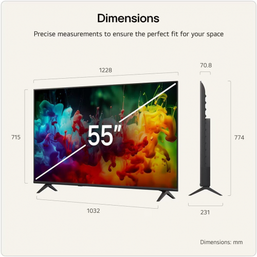 MiniLED телевизор LG QNED AI QNED72 55QNED72B6B