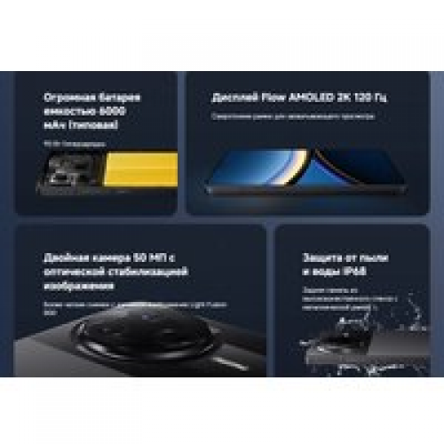 Телефон POCO F7 Pro 12GB/256GB международная версия (серебристый)