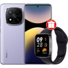 Телефон Xiaomi Redmi Note 14 Pro+ 5G 12GB/512GB международная версия (фиолетовый) + умные часы Xiaomi Redmi Watch 3 Active (черный) по акции